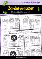 Vorschau - Arbeitsblätter - Zahlenhäuser Miniheft Dino Design - Zahlenraum 20 - Deckblatt