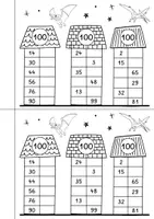 Vorschau - Arbeitsblätter - Zahlenhäuser Miniheft Dino Design - Zahlenraum 100 - Seite 3