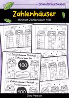Vorschau - Arbeitsblätter - Zahlenhäuser Miniheft Dino Design - Zahlenraum 100 - Deckblatt