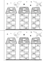 Vorschau - Arbeitsblätter - Zahlenhäuser Miniheft Dino Design - Zahlenraum 1000 - Seite 3