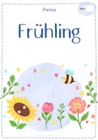 Vorschau - Anderer Materialtyp - Frühling - DaZ - Themen-Deckblatt für ein Vokabelheft Deutsch im Schnellhefter - Seite 2
