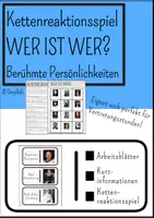 Vorschau - Arbeitsblätter - Vertretungsstunde: Wer ist Wer? - Wichtige Persönlichkeiten - Deckblatt