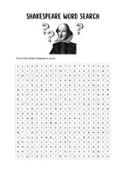 Vorschau - Arbeitsblätter - Shakespeare - Word Search (FREEBIE) - Seite 1