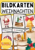 Vorschau - Bildkarten - Bildkarten Weihnachten Deutsch DAF DAZ - Deckblatt