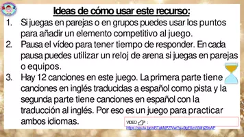 Vista previa - Juegos / Gamificación - ADIVINA LA CANCIÓN DE NAVIDAD – JUEGO BILINGÜE - página 2