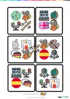 Vista previa - Hojas de trabajo - Doble las asignaturas - Vocabulario - ELE - Español - página 2