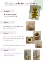 Vorschau - Arbeitsblätter - Anleitung 3D Sterne mit Kerzenständer töpfern - Seite 3