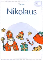 Vorschau - Anderer Materialtyp - Nikolaus - DaZ - Themen-Deckblatt für ein Vokabelheft Deutsch im Schnellhefter - Seite 2