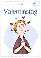 Vorschau - Anderer Materialtyp - Valentinstag - DaZ - Themen-Deckblatt für ein Vokabelheft Deutsch im Schnellhefter - Seite 3
