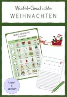Vorschau - Arbeitsblätter - Würfel-Geschichten: Weihnachten (Klasse 2-4) - Deckblatt