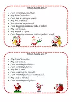 Vorschau - Bildkarten - Which Santa am I - Lesen und Zuordnen (Englisch) - Deckblatt