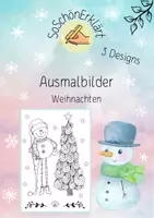 Vorschau - Mal- und Bastelvorlagen - Ausmalbilder Weihnachten 08 - Deckblatt