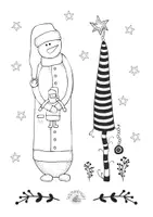Vorschau - Mal- und Bastelvorlagen - Ausmalbilder Weihnachten 08 - Seite 3