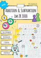 Vorschau - Arbeitsblätter - Addition & Subtraktion im bis 1000 - 7 Spiele + 3 AB - Seite 1