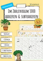 Vorschau - Spiele - Addition & Subtraktionen zwischen 100 und 1000 - Labyrinth - Deckblatt