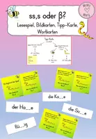 Vorschau - Spiele - Lesespiel s,ss,ß mit Tipp- und Wortkarten - Deckblatt
