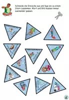 Vorschau - Arbeitsblätter - Lesestern / Legestern "Was machen die Kinder im Winter?" DaZ / DaF / Deutsch - Seite 2
