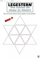 Vorschau - Arbeitsblätter - Lesestern / Legestern "Was machen die Kinder im Winter?" DaZ / DaF / Deutsch - Seite 3