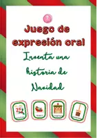 Vista previa - Juegos / Gamificación - Juego de expresión oral: Inventa una historia de Navidad - Portada