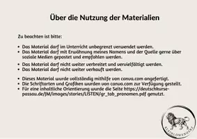 Vorschau - Poster - M2 Reflexivpronomen Deutsch / DaZ - Grammatik - Seite 3