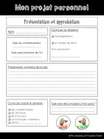 Aperçu - Préparation de séquence / Séquence complète - Cahier de projet personnel - Page 2