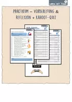 Vorschau - Arbeitsblätter - Praktikum - Vorbereitung & Reflexion + Kahoot-Quiz - Deckblatt
