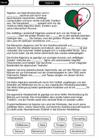 Vorschau - Arbeitsblätter - Lückentext Algerien - Seite 1