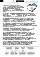 Vorschau - Arbeitsblätter - Lückentext Argentinien - Seite 1