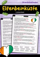 Vorschau - Arbeitsblätter - Lückentext Elfenbeinküste - Deckblatt