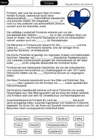 Vorschau - Arbeitsblätter - Lückentext Finnland - Seite 1