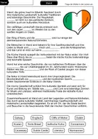 Vorschau - Arbeitsblätter - Lückentext Irland - Seite 1
