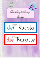 Vorschau - Spiele - DaZ Wortschatzeinführung - Lebensmittel: Gemüse - Deckblatt