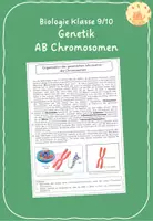 Vorschau - Arbeitsblätter - Organisation der genetischen Information - die Chromosomen - Deckblatt