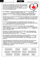 Vorschau - Arbeitsblätter - Lückentext Kanada - Seite 1