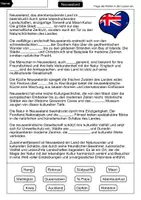 Vorschau - Arbeitsblätter - Lückentext Neuseeland - Seite 1