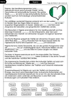 Vorschau - Arbeitsblätter - Lückentext Nigeria - Seite 1