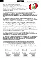 Vorschau - Arbeitsblätter - Lückentext Peru - Seite 1