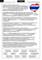 Vorschau - Arbeitsblätter - Lückentext Thailand - Seite 1