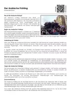 Vorschau - Arbeitsblätter - Der Arabische Frühling - Infotext und Übungen - Deckblatt