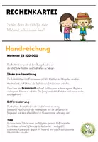 Vorschau - Arbeitsblätter - Rechenkartei: Schriftliche Addition und Subtraktion - ZR 100000 - Herbstversion - Seite 1