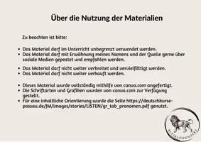 Vorschau - Poster - M8 Indefinite Personalpronomen Deutsch / DaZ - Grammatik - Seite 3