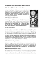 Vorschau - Arbeitsblätter - Sachtext zum Thema Weihnachten (fertige Unterrichtsidee, Differenziert, Lückentext, Lesekompetenz) + Lösungsblatt - Seite 1