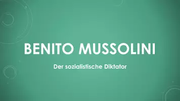 Vorschau - Präsentationen/Tafelbilder - Benito Mussolini (Präsentation und H5P) - Deckblatt