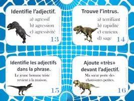 Aperçu - Cartes d'exercices - 32 cartes à tâches - L'adjectif - Page 3