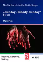 Vorschau - Arbeitsblätter - The Northern Irish Conflict in Songs - Sunday Bloody Sunday - Deckblatt
