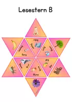 Vorschau - Spiele - Lesestern zum Buchstaben B - Seite 1