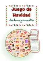 Vista previa - Juegos / Gamificación - Juego de Navidad: lee, busca y encuentra. - Portada