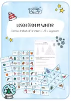 Vorschau - Stationenlernen - Leseübungen - Domino, Legestern, AB - Deckblatt