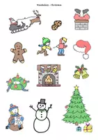 Vorschau - Arbeitsblätter - Wortschatz Christmas, Vokabeln, Englisch, Klasse 5-6 (Unterstufe) - Seite 1