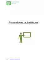 Vorschau - Arbeitsblätter - Übungsaufgaben zur Buchführung - Deckblatt